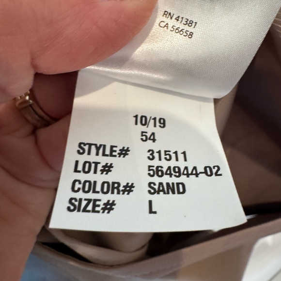 NWT Ralph Lauren Classic Sand Trench Coat Size Large - Picture 10 of 13